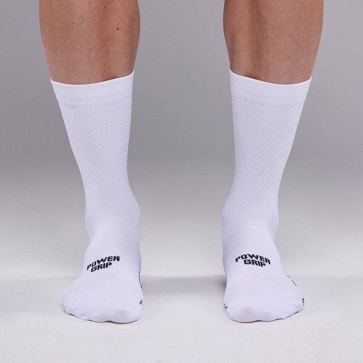 CHAUSSETTES PRO RACING POWERGRIP 18 cm Blanc