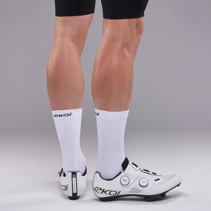 CHAUSSETTES PRO RACING POWERGRIP 18 cm Blanc