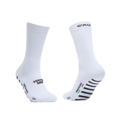 EKOI Racing PRO POWERGRIP 18cm White Socks