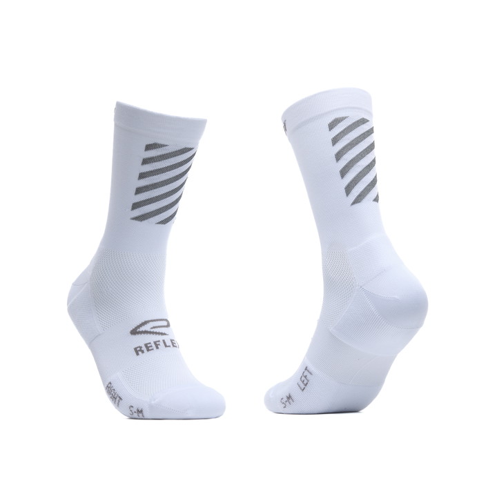 CHAUSSETTES PERF REFLECTIVE 18 cm Blanc