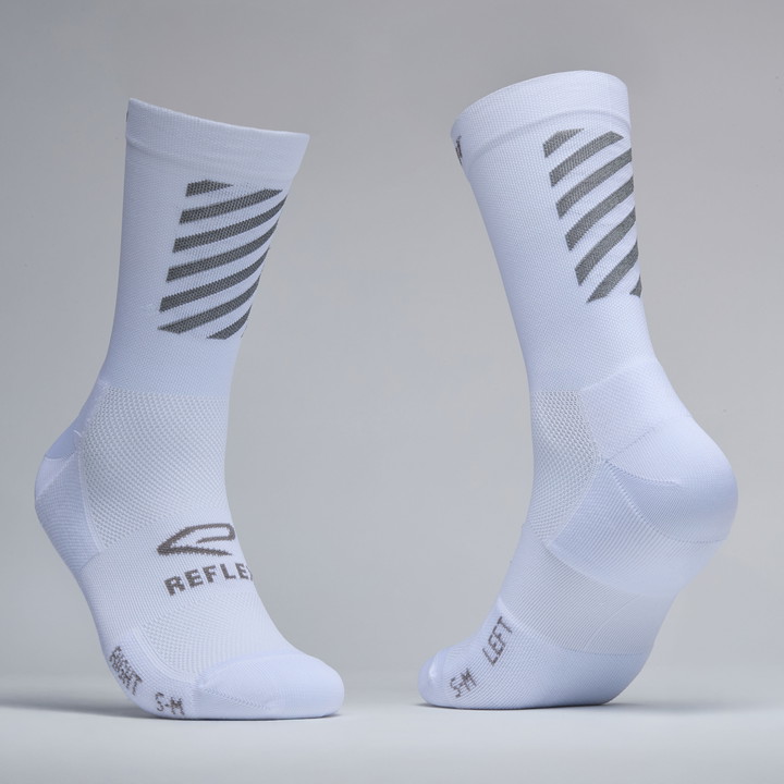 CHAUSSETTES PERF REFLECTIVE 18 cm Blanc