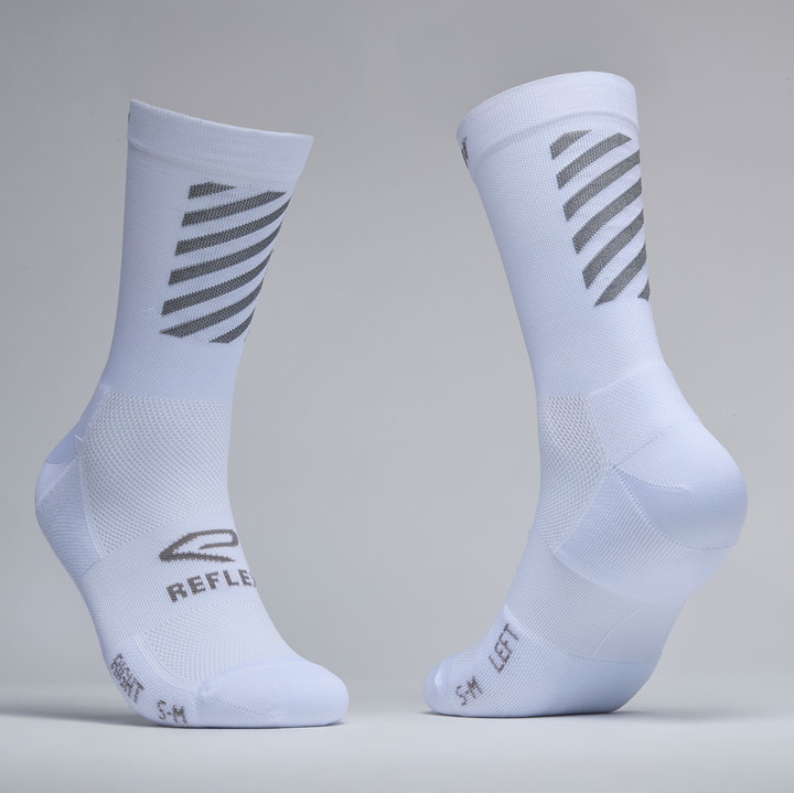 CHAUSSETTES PERF REFLECTIVE 18 cm Blanc