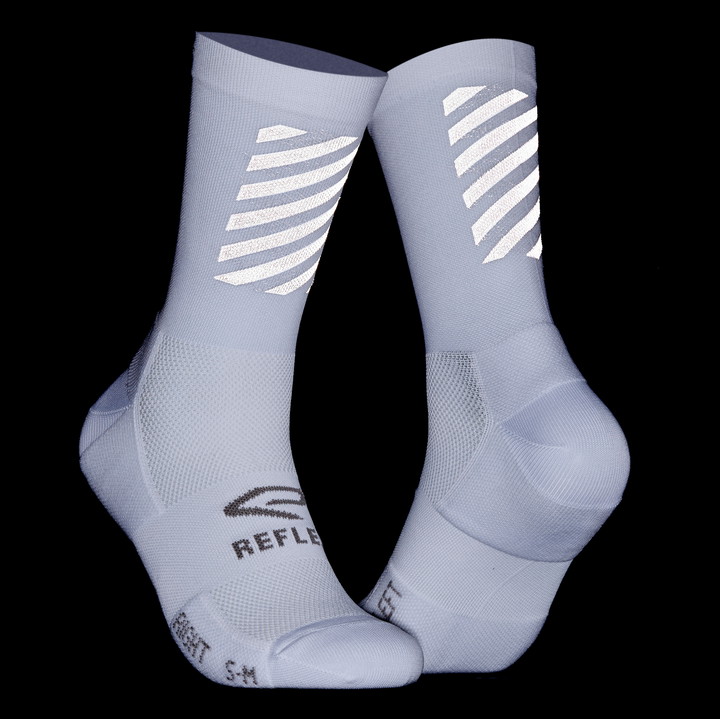 CHAUSSETTES PERF REFLECTIVE 18 cm Blanc