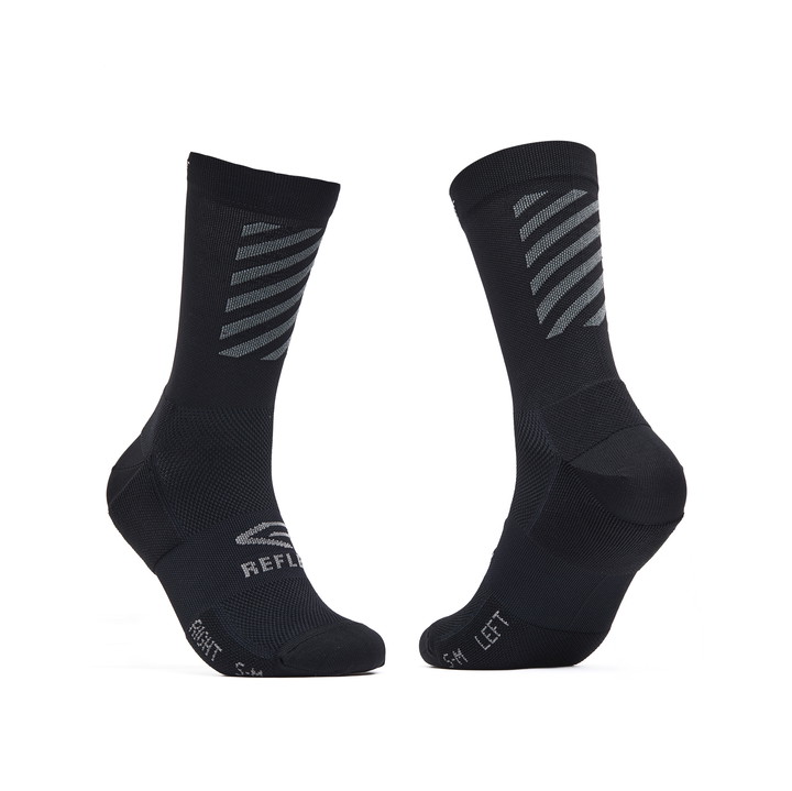 CHAUSSETTES PERF REFLECTIVE 18 cm Noir