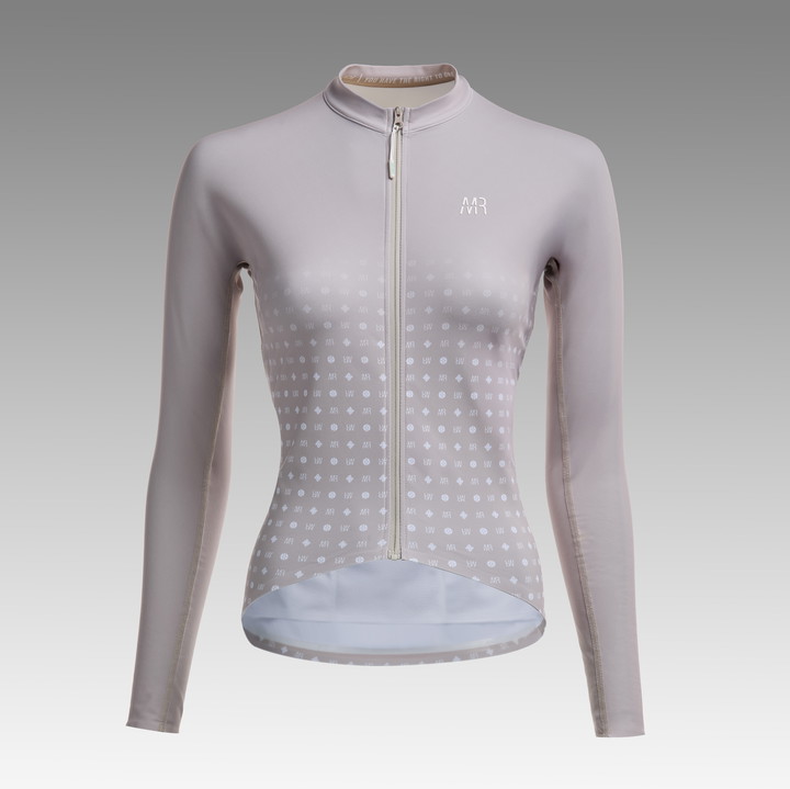 MAILLOT MANCHES LONGUES RACING EKOI X MARION ROUSSE BEIGE W