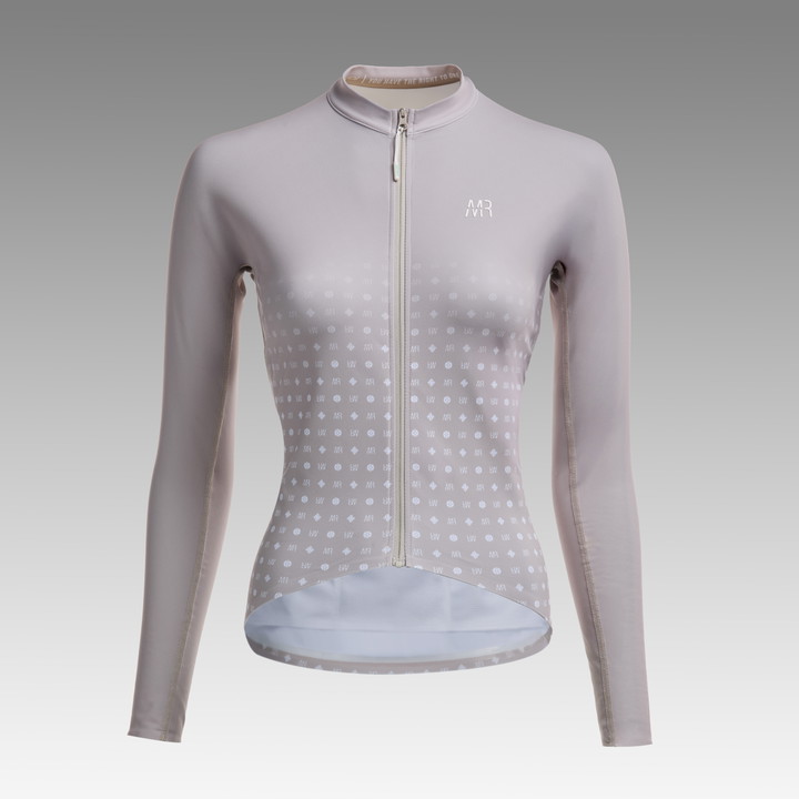 MAILLOT MANCHES LONGUES RACING EKOI X MARION ROUSSE BEIGE W