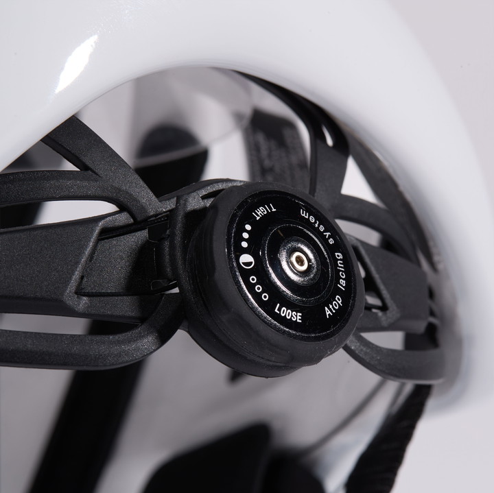 Casque EKOI GARA WHITE ELEGANCE LOGO NOIR
