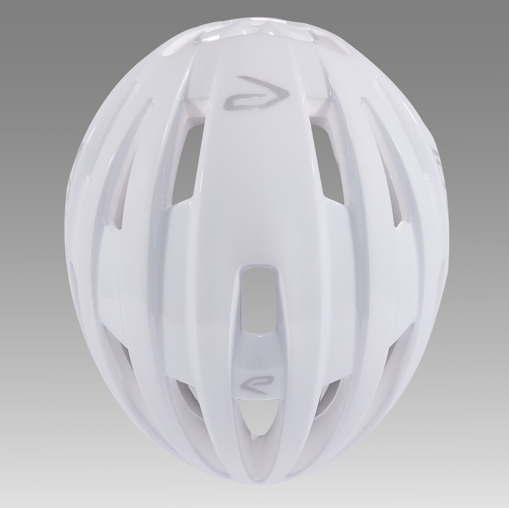 Casque EKOI GARA WHITE ELEGANCE LOGO SILVER