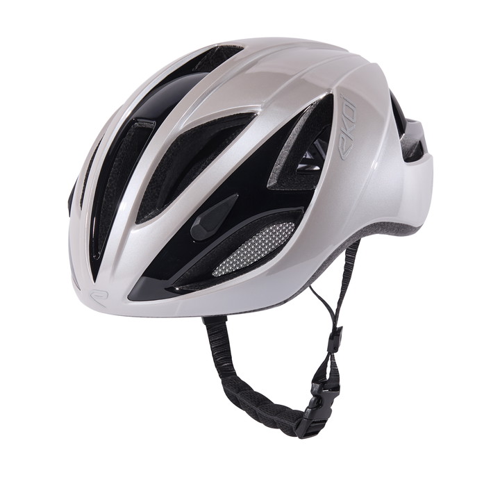Casque EKOI AR13 SILVER METAL S25