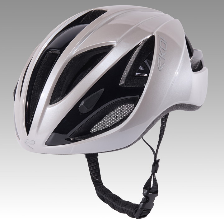 Casque EKOI AR13 SILVER METAL S25
