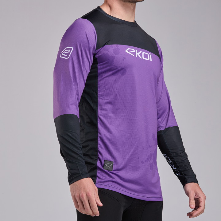 MAILLOT VTT MANCHES LONGUES EKOI PERF VIOLET