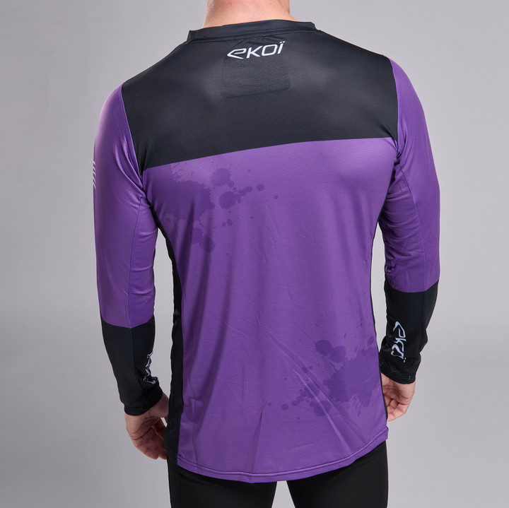 MAILLOT VTT MANCHES LONGUES EKOI PERF VIOLET