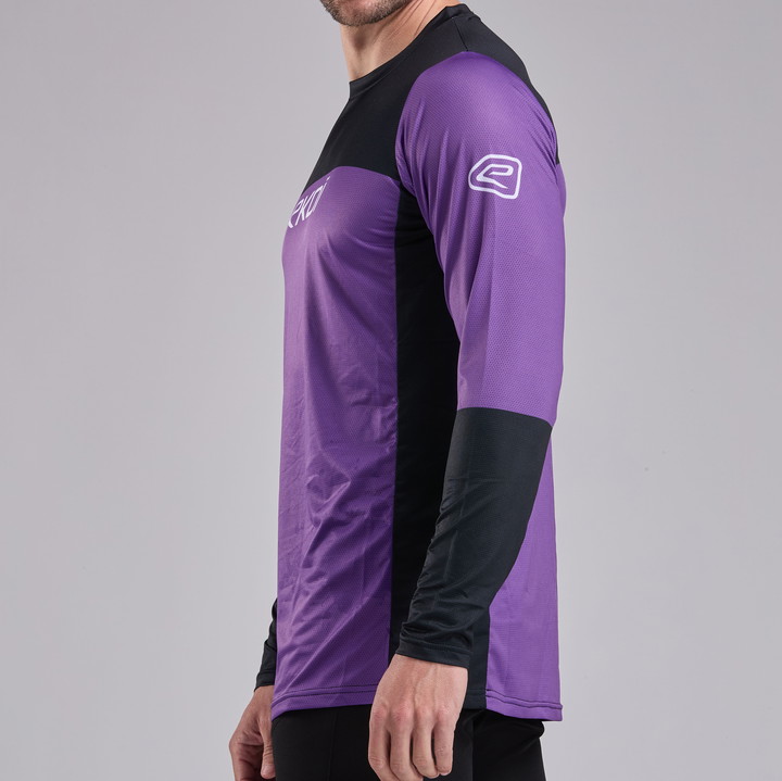 MAILLOT VTT MANCHES LONGUES EKOI PERF VIOLET