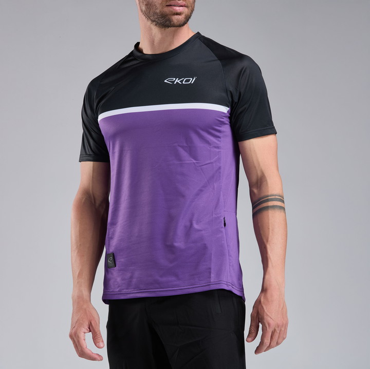 Maillot VTT manches courtes EKOI Perf Violet