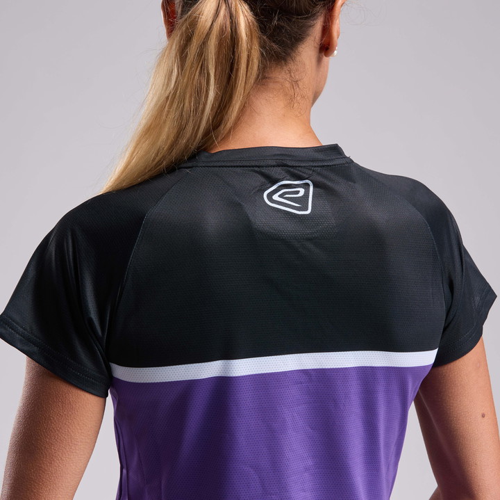 MAILLOT VTT MANCHES COURTES EKOI PERF VIOLET FEMME