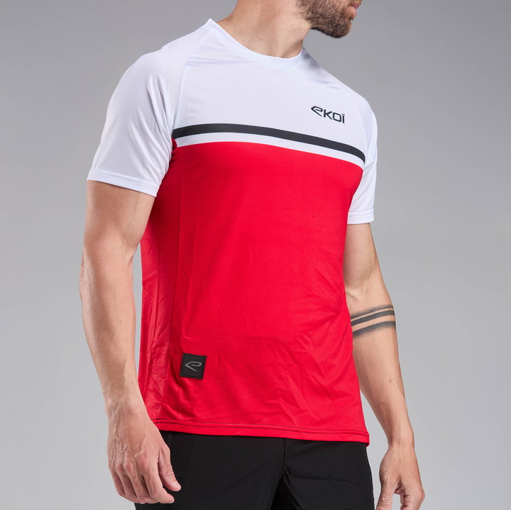 EKOI PERF KORTE MOUWEN MTB SHIRT ROOD