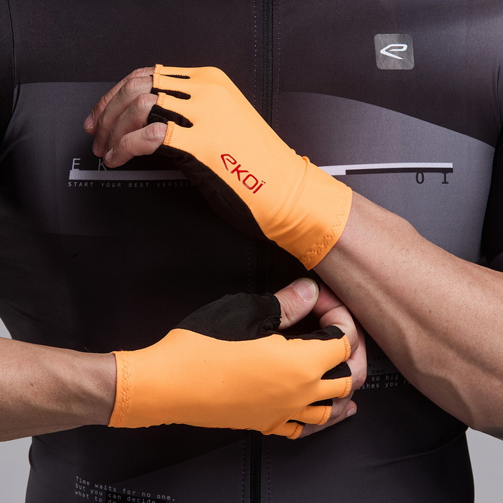 GUANTI CICLISMO EKOI ARANCIONE