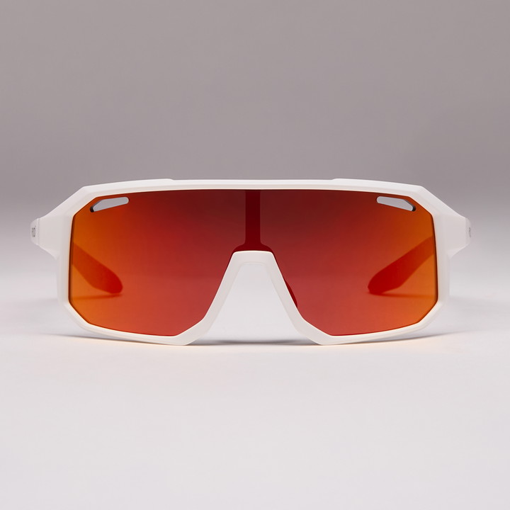 YOUTH SUNGLASSES WHITE REVO RED 