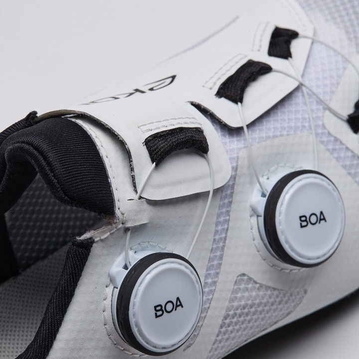 Scarpe da strada EKOI Perf CARBON INSERT LIGHT Bianche