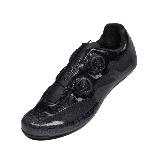 Sapatos de estrada EKOI Perf ROAD CARBON TECH LIGHT Pretos