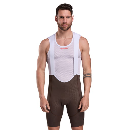 EKOI PERF GEL POWER CROSS Chocolate Bib Shorts