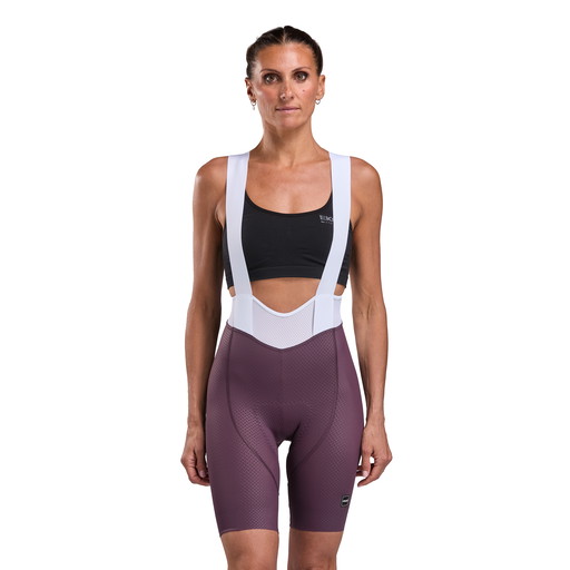 Damen-Radhose EKOI Perf POWER GEL CROSS Pflaume