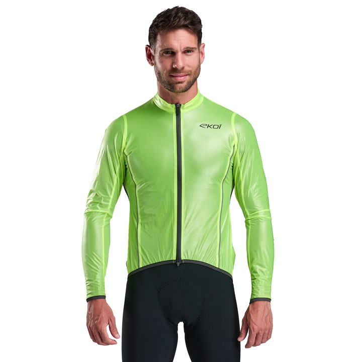 Giacca antipioggia EKOI Perf SHARK Giallo fluo