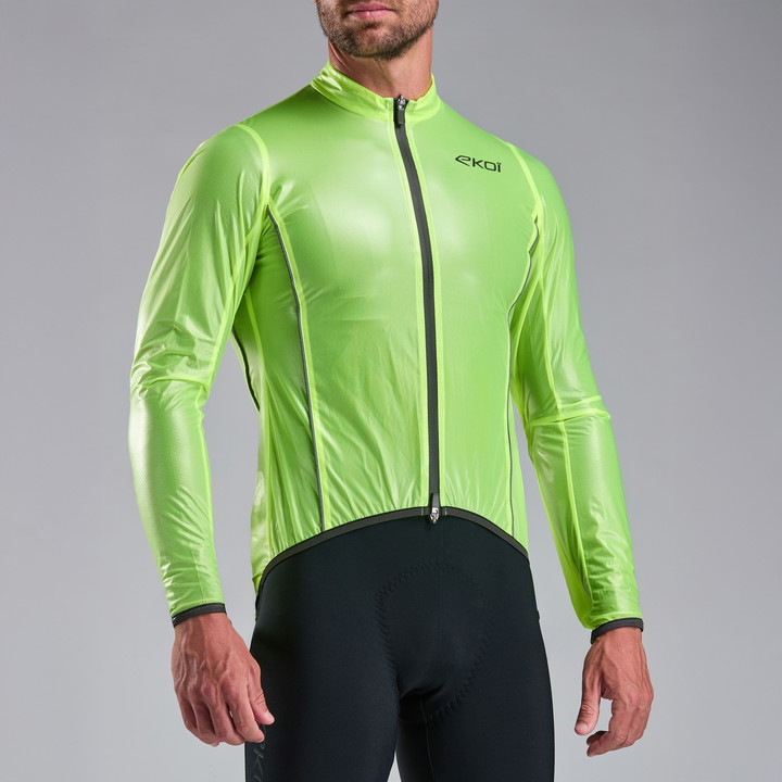 Giacca antipioggia EKOI Perf SHARK Giallo fluo