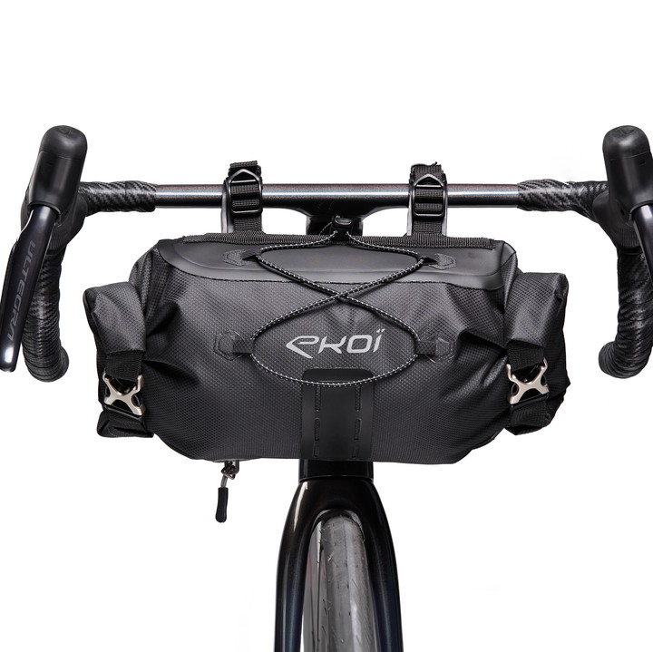 SACOCHE GUIDON GRAVEL BIKE PACKING EXPLORER EKOI NOIR 