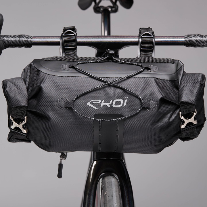 SACOCHE GUIDON GRAVEL BIKE PACKING EXPLORER EKOI NOIR 