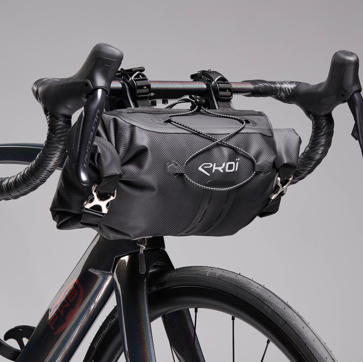 SACOCHE GUIDON GRAVEL BIKE PACKING EXPLORER EKOI NOIR 
