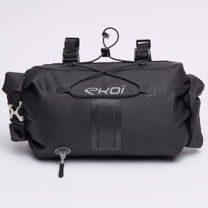 SACOCHE GUIDON GRAVEL BIKE PACKING EXPLORER EKOI NOIR 