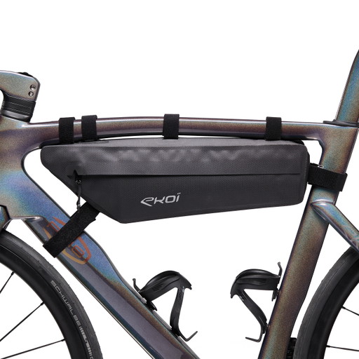 SACOCHE CADRE GRAVEL BIKE PACKING EXPLORER EKOI NOIR 