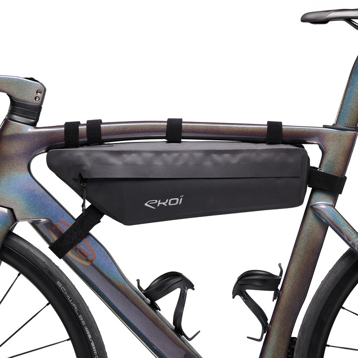 SACOCHE CADRE GRAVEL BIKE PACKING EXPLORER EKOI NOIR 
