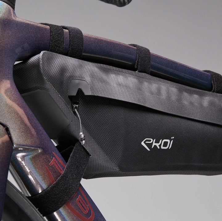 SACOCHE CADRE GRAVEL BIKE PACKING EXPLORER EKOI NOIR 