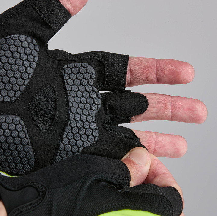 FIETSHANDSCHOENEN EKOI PERF GRIP GEEL FLUO