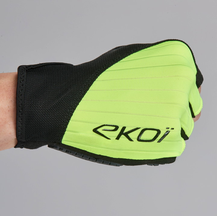 FIETSHANDSCHOENEN EKOI PERF GRIP GEEL FLUO