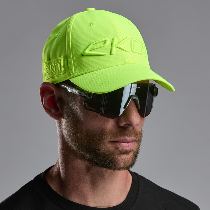 CASQUETTE EKOI JAUNE FLUO