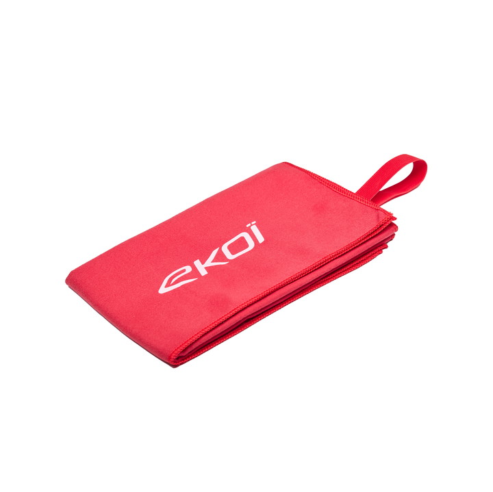 Serviette microfibre éponge EKOI Rouge