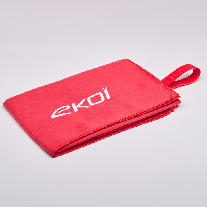 MICROVEZEL HANDDOEK SPONS EKOI ROOD