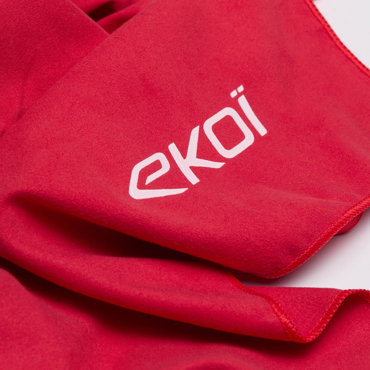 Serviette microfibre éponge EKOI Rouge
