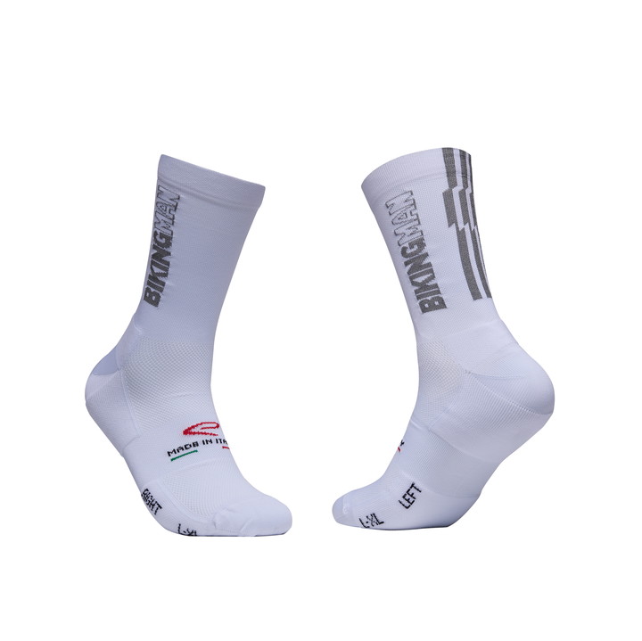 CHAUSSETTE PERF EKOI X BIKING MAN BLANCHE