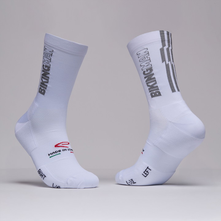 CHAUSSETTE PERF EKOI X BIKING MAN BLANCHE