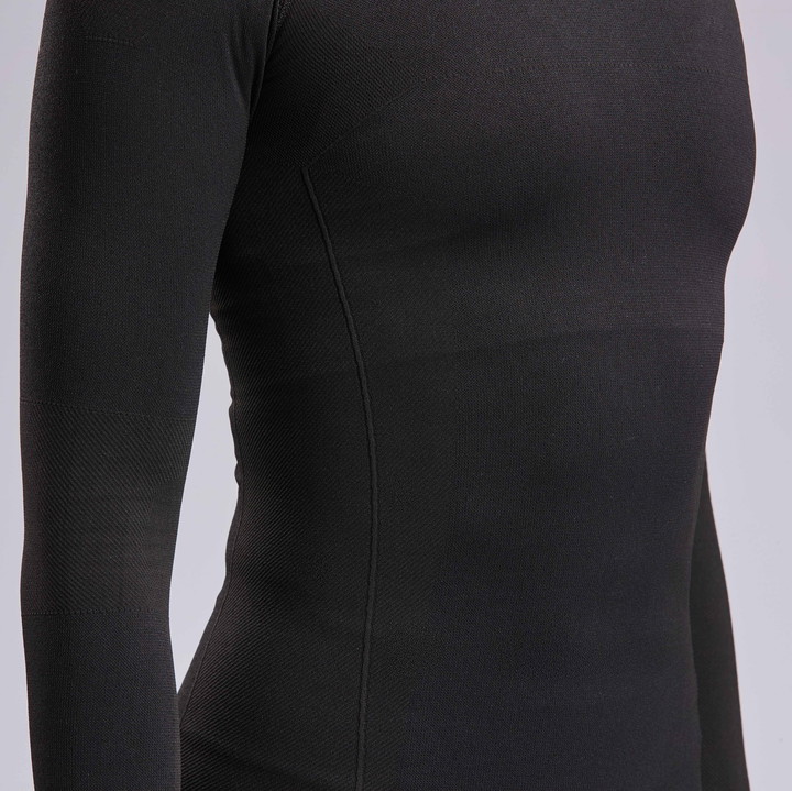 Dames ondershirt WINTER PRESTATIE THERMO HOGE KRAAG ZWART