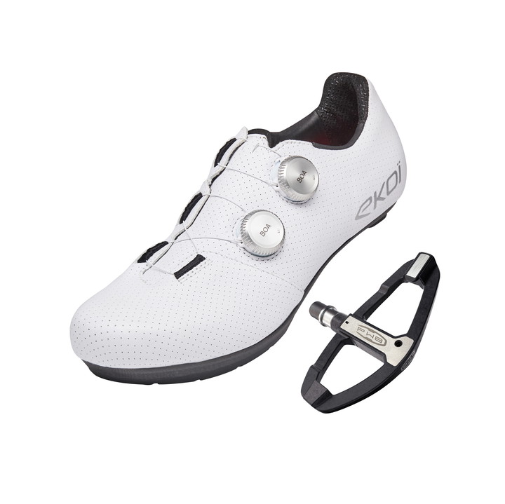Pack PW8 Pédale CrMo & Chaussures C12 Leather Pro Full Carbon 