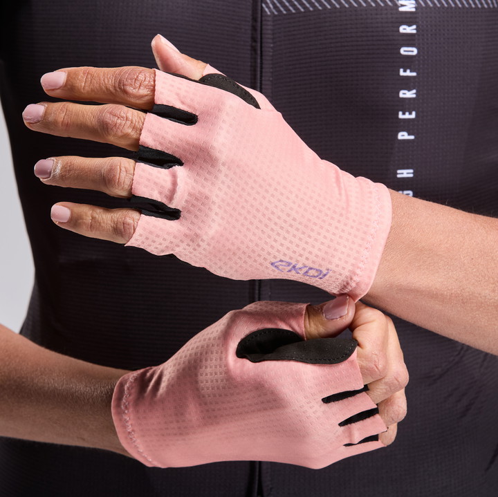 Gants velo femme EKOI PERF CORAIL