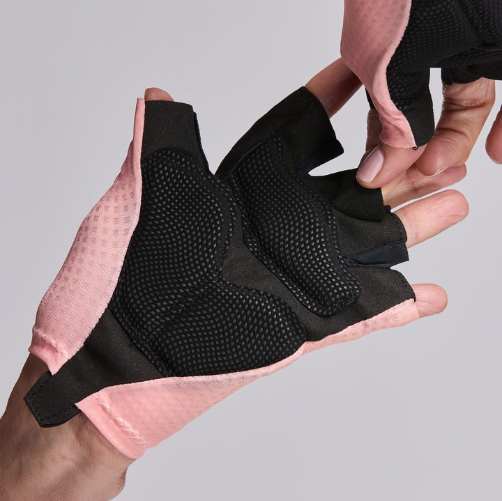 Gants velo femme EKOI PERF CORAIL
