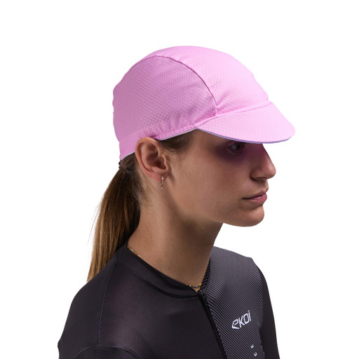 Boné de ciclismo feminino EKOI Perf Rosa