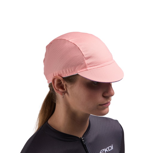 Boné de ciclismo feminino EKOI Perf Coral