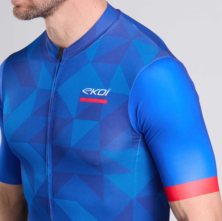 MAILLOT EKOI POLYGONE BLEU